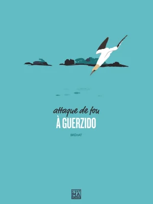 Affiche minimaliste et vintage bretagne brehat plage guerzido