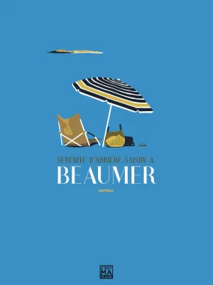 Affiche minimaliste et vintage bretagne carnac beaumer