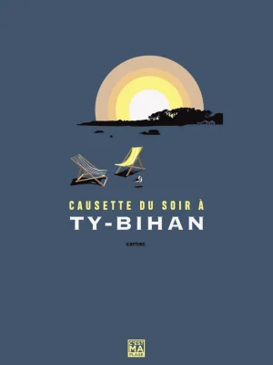 Affiche minimaliste et vintage bretagne carnac ty bihan2