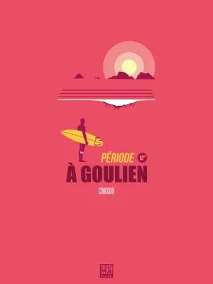 Affiche minimaliste et vintage bretagne crozon goulien