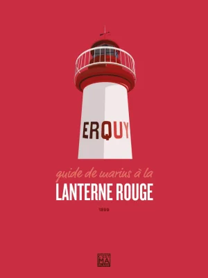 Affiche minimaliste et vintage bretagne erquy vieux phare
