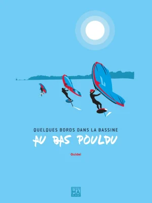 Affiche minimaliste et vintage bretagne guidel bas pouldu