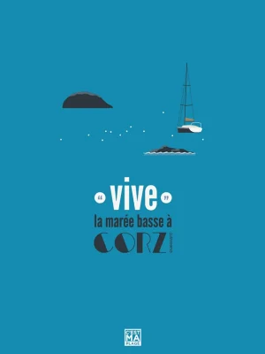 Affiche minimaliste et vintage bretagne ouessant corz