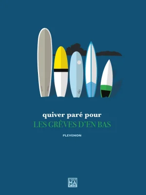 Affiche minimaliste et vintage bretagne plevenon greves bas