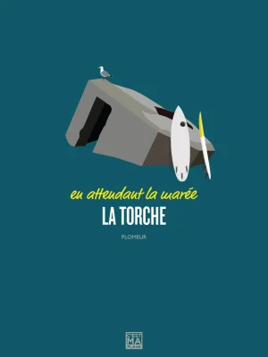 Affiche minimaliste et vintage bretagne plomeur torche