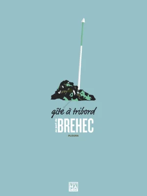 Affiche minimaliste et vintage bretagne plouha brehec