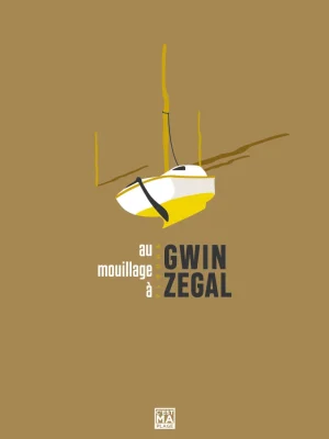 Affiche minimaliste et vintage bretagne plouha gwin zegal