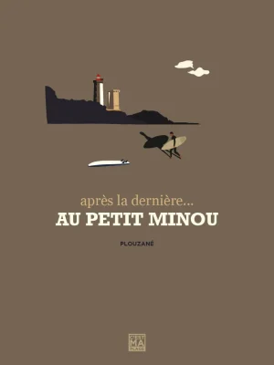 Affiche minimaliste et vintage bretagne plouzane petit minou