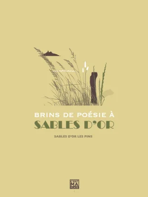 Affiche minimaliste et vintage bretagne sables or