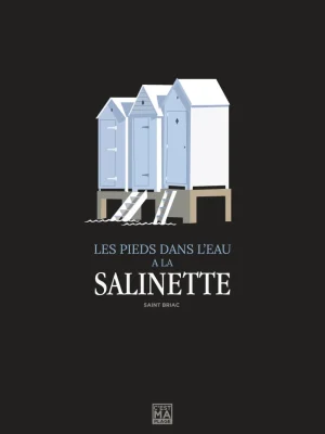 Affiche minimaliste et vintage bretagne saint briac salinette