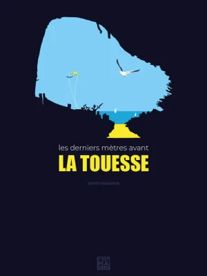 Affiche minimaliste et vintage bretagne saint coulomb touesse