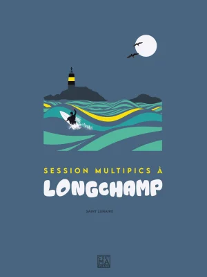 Affiche minimaliste et vintage bretagne saint lunaire longchamp2