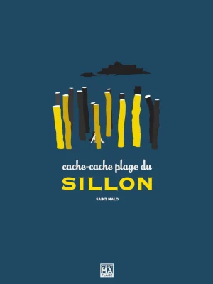 Affiche minimaliste et vintage bretagne saint malo sillon