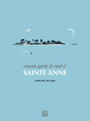 Affiche minimaliste et vintage bretagne saint pol de leon ste anne