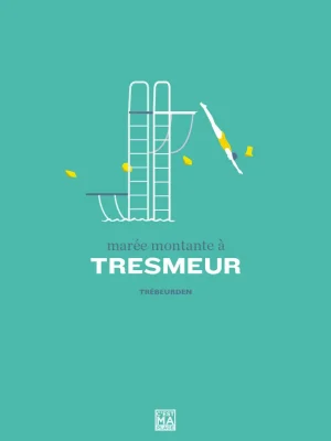 Affiche minimaliste et vintage bretagne trebeurden tresmeur
