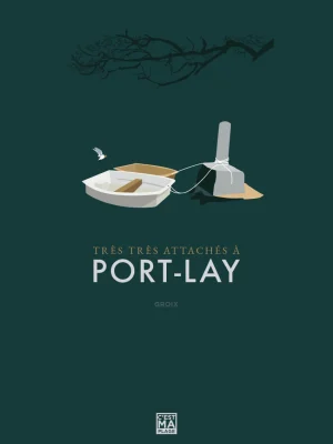 Affiche minimaliste et vintage bretagne groix port lay