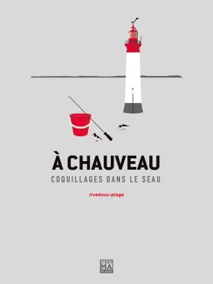 Affiche charente maritime ile de re phare chauveau