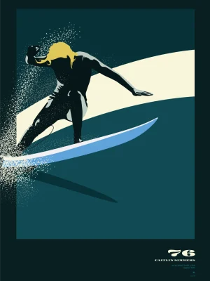 Poster surf 50x70 cm | Caitlin Simmers
