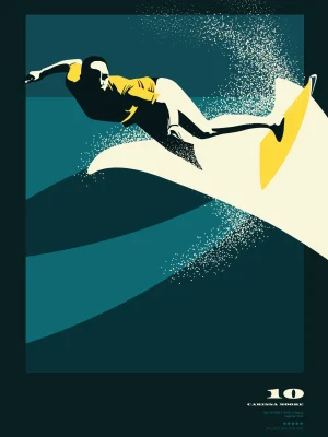 Poster surf 50x70 cm | Carissa Moore