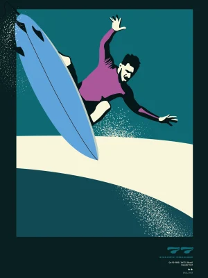 Poster surf 50x70 cm | Felipe Toledo