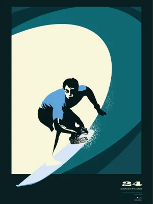 Poster surf 50x70 cm | Kauli Vaast
