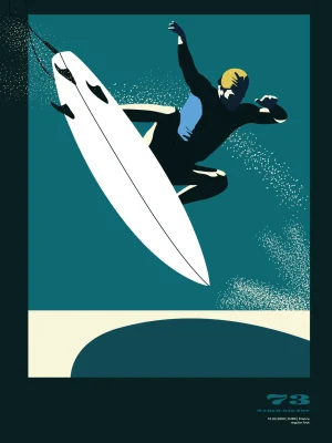 Poster surf 50x70 cm | Marco Mignot