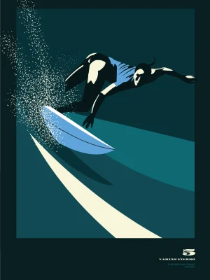 Poster surf 50x70 cm | Vahine Fierro