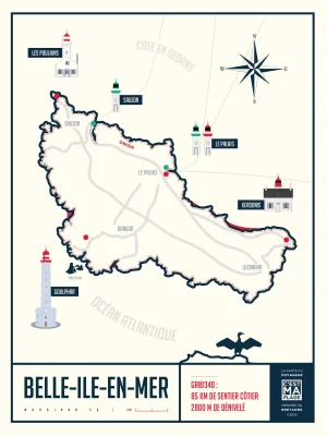 Carte de Belle-Ile-en-Mer